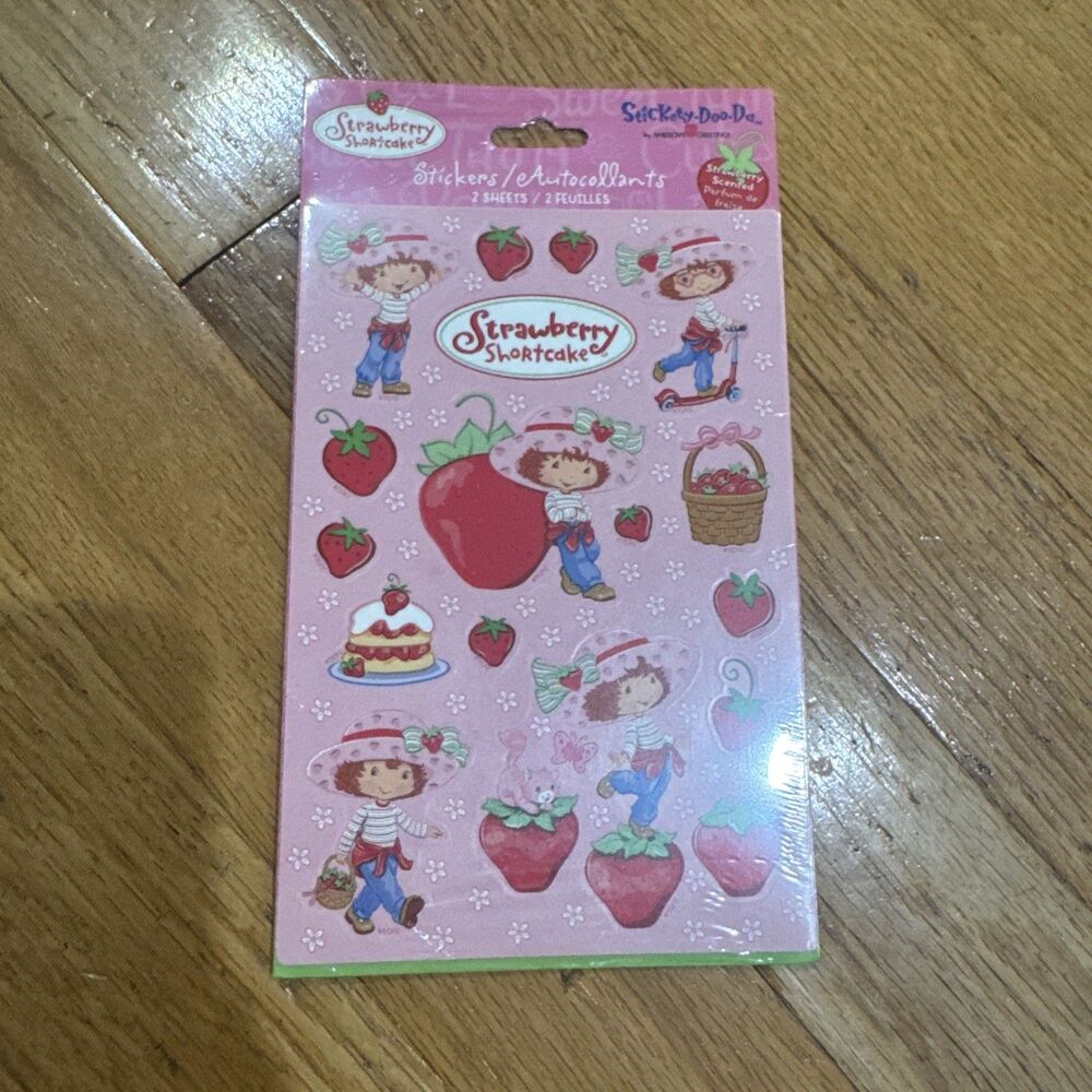 NEW VTG 2003 STRAWBERRY SHORTCAKE American Greetings Stickers 2 Sheets